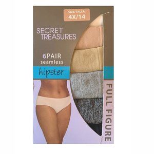 Women's Plus Fashion Hipster Panties 6 Pair